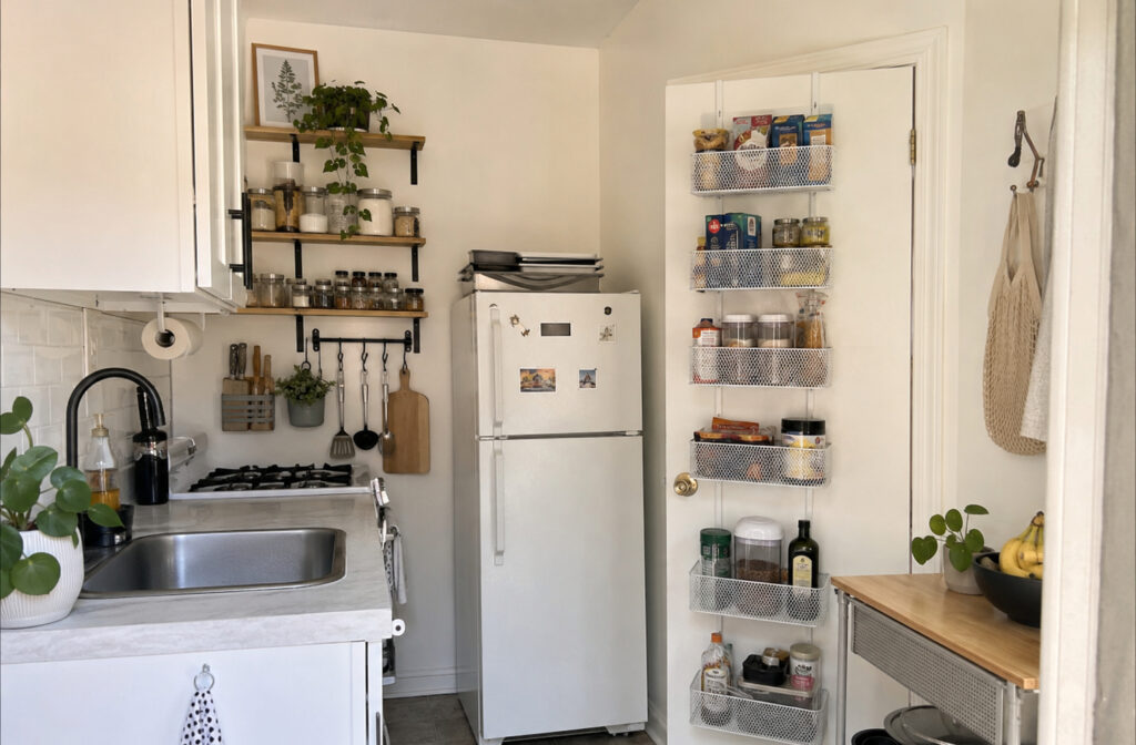Small Kitchen Storage Ideas Without Cabinets