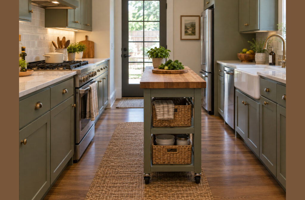 Small Kitchen Islands: Adding Prep and Storage Without Blocking Flow